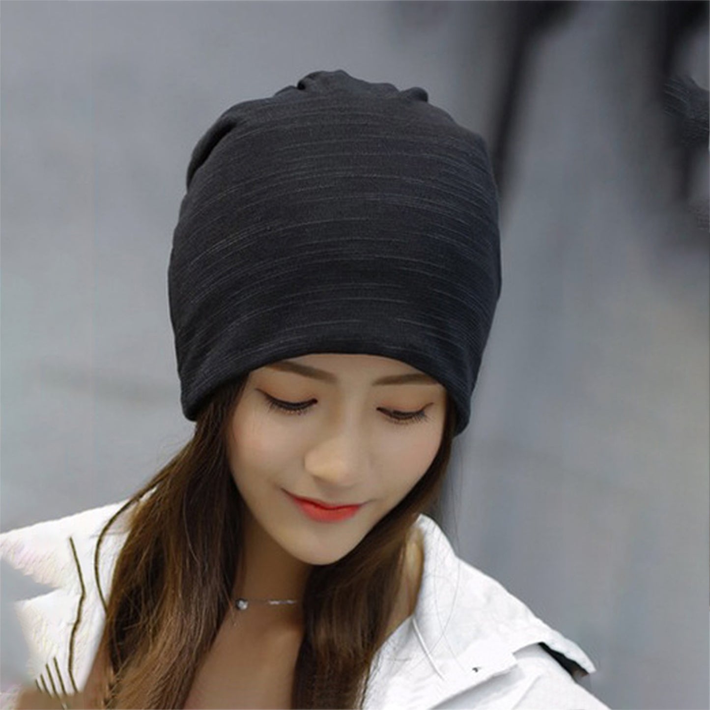 Anna-Kaci Women's Striped Slouchy Beanie - Soft & Stylish