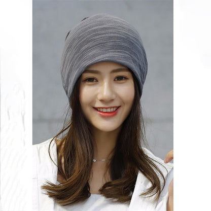 Anna-Kaci Women's Striped Slouchy Beanie - Soft & Stylish