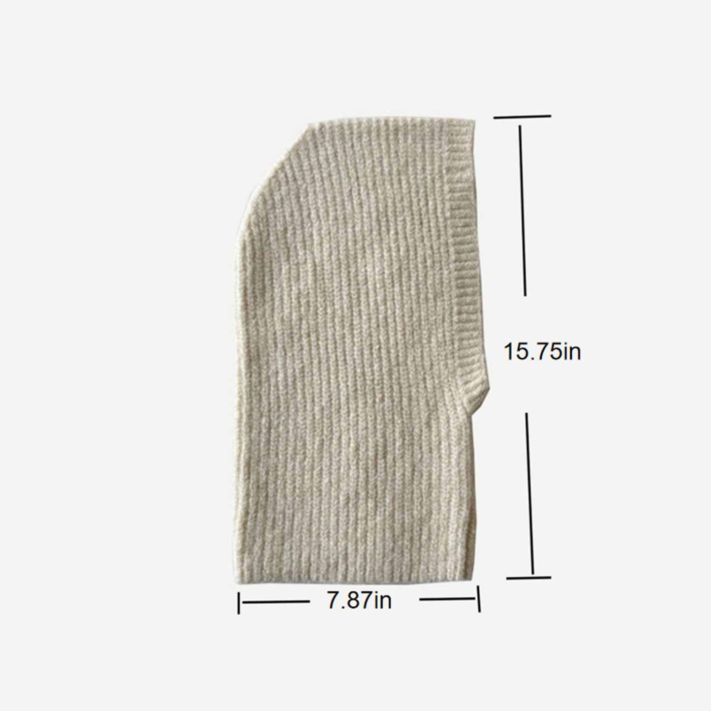 Anna-Kaci Women's Ribbed Knit Balaclava Hood with Soft Cozy Texture