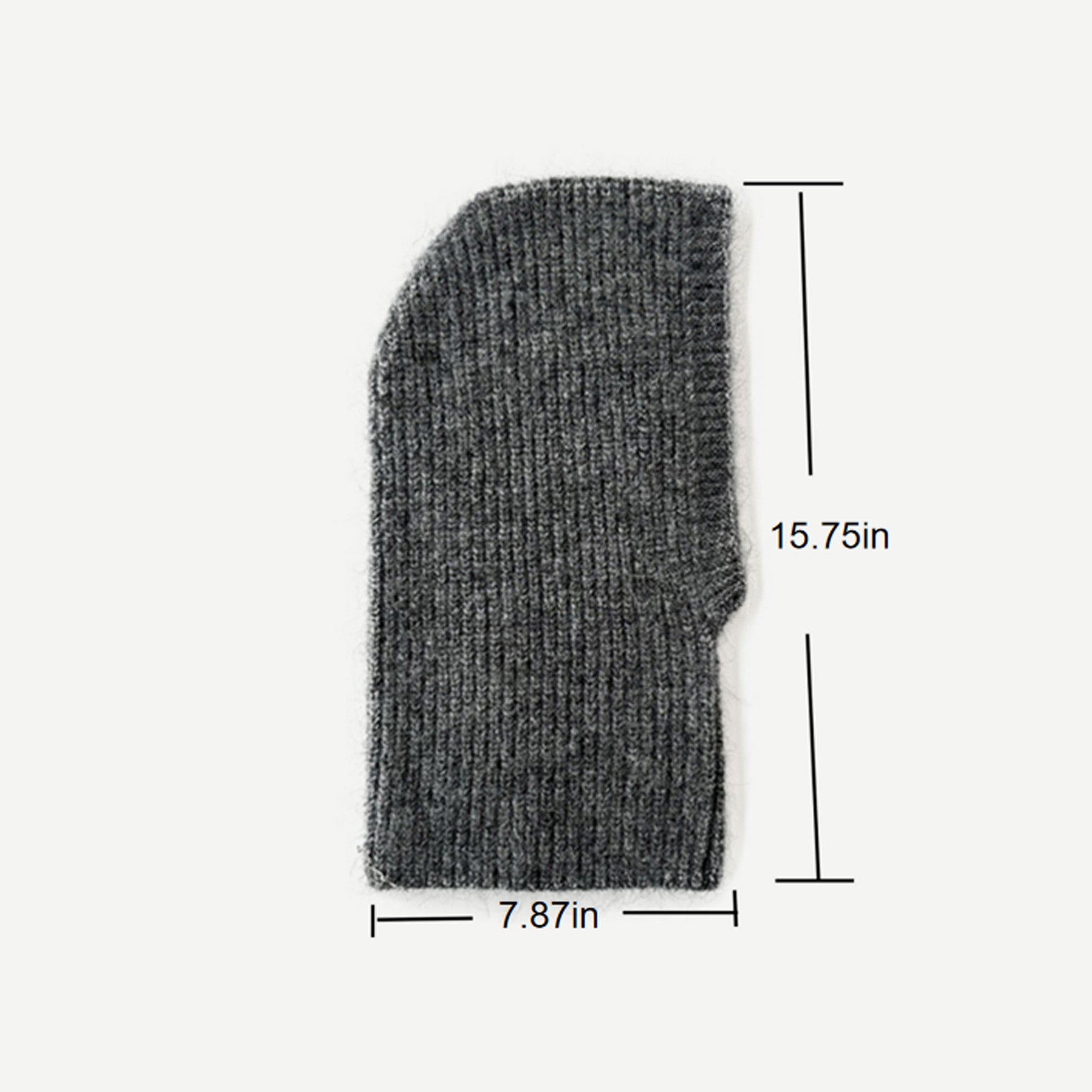 Anna-Kaci Women's Ribbed Knit Balaclava Hood with Soft Cozy Texture