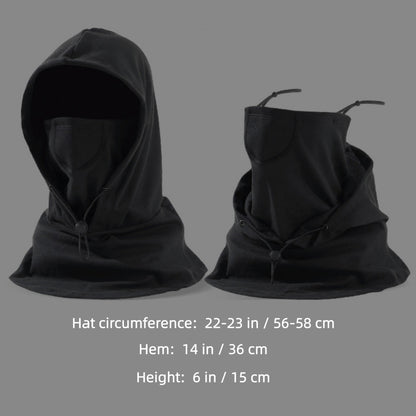 Anna-Kaci Unisex Lightweight Hooded Neck Gaiter with Adjustable Drawstring and Breathable Mesh Face Panel