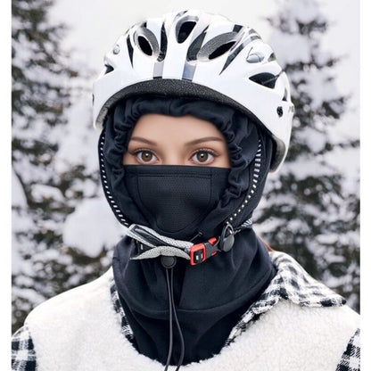 Anna-Kaci Unisex Lightweight Hooded Neck Gaiter with Adjustable Drawstring and Breathable Mesh Face Panel