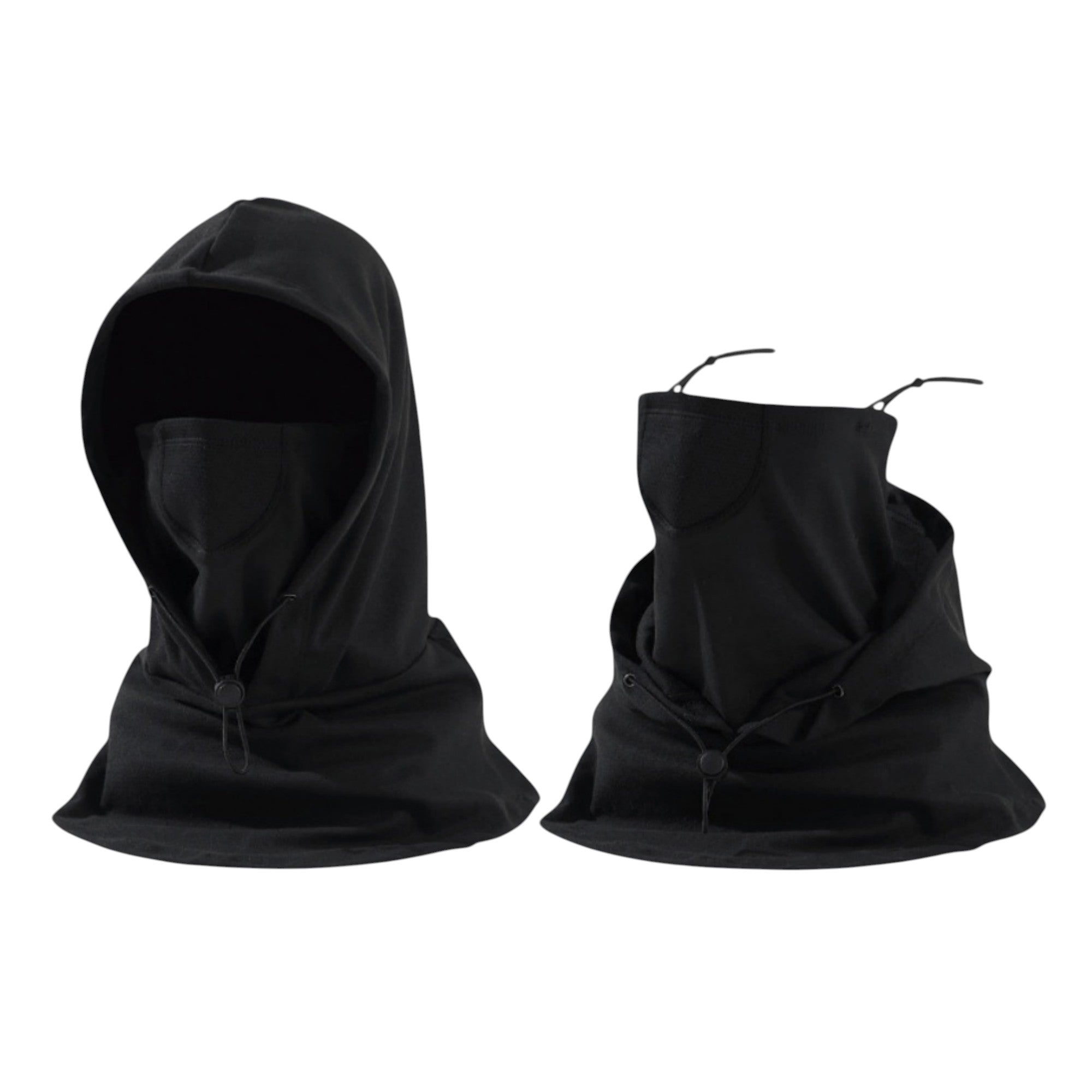 Anna-Kaci Unisex Lightweight Hooded Neck Gaiter with Adjustable Drawstring and Breathable Mesh Face Panel