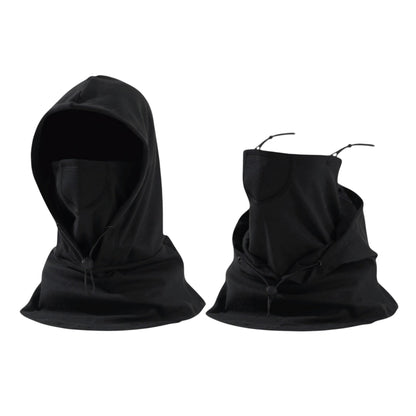 Anna-Kaci Unisex Lightweight Hooded Neck Gaiter with Adjustable Drawstring and Breathable Mesh Face Panel