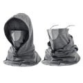 Anna-Kaci Unisex Lightweight Hooded Neck Gaiter with Adjustable Drawstring and Breathable Mesh Face Panel