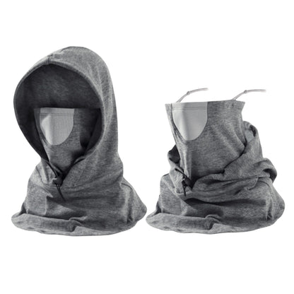 Anna-Kaci Unisex Lightweight Hooded Neck Gaiter with Adjustable Drawstring and Breathable Mesh Face Panel