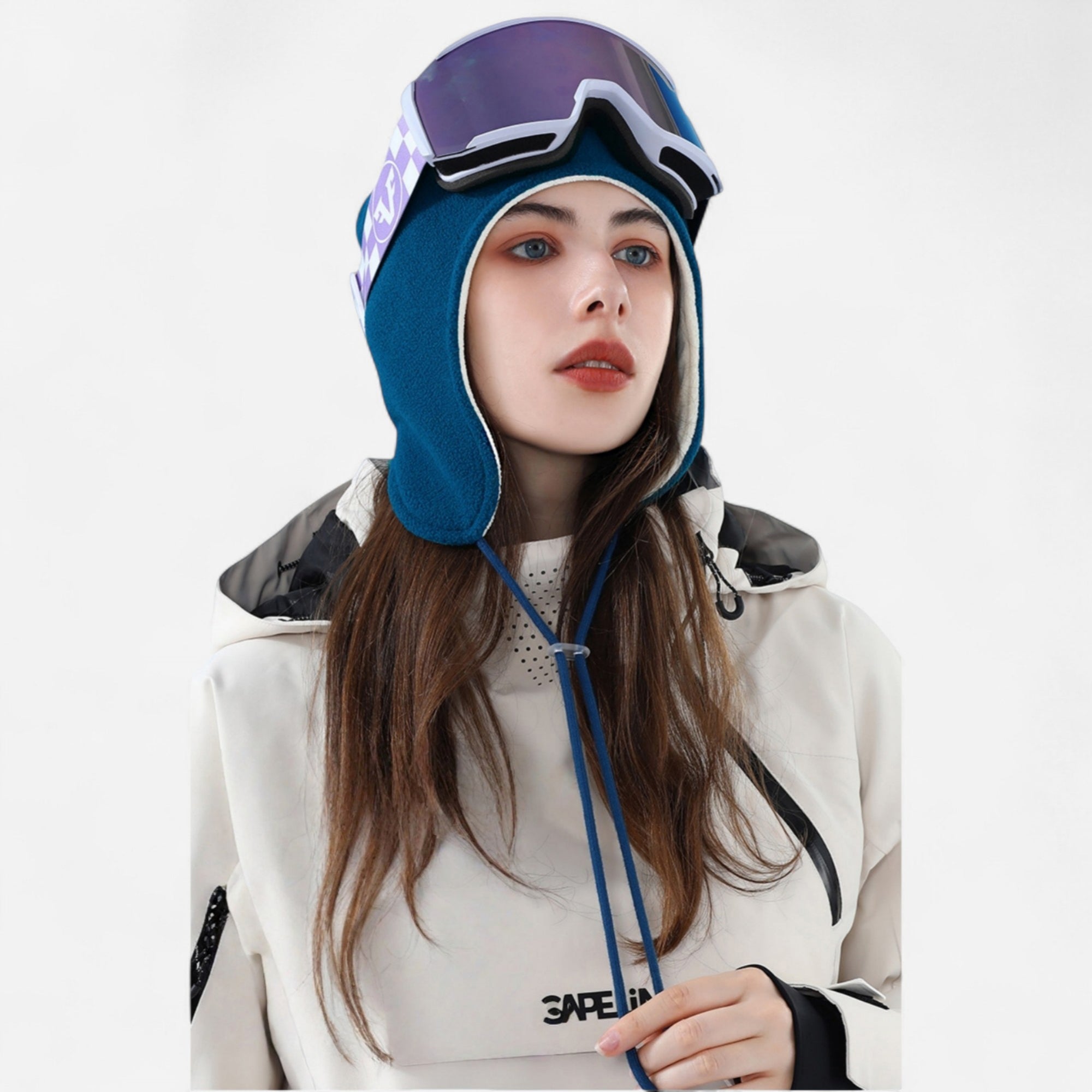 Anna-Kaci Unisex Fleece Earflap Hat with Adjustable Chin Straps and Soft Lining for Cold Weather
