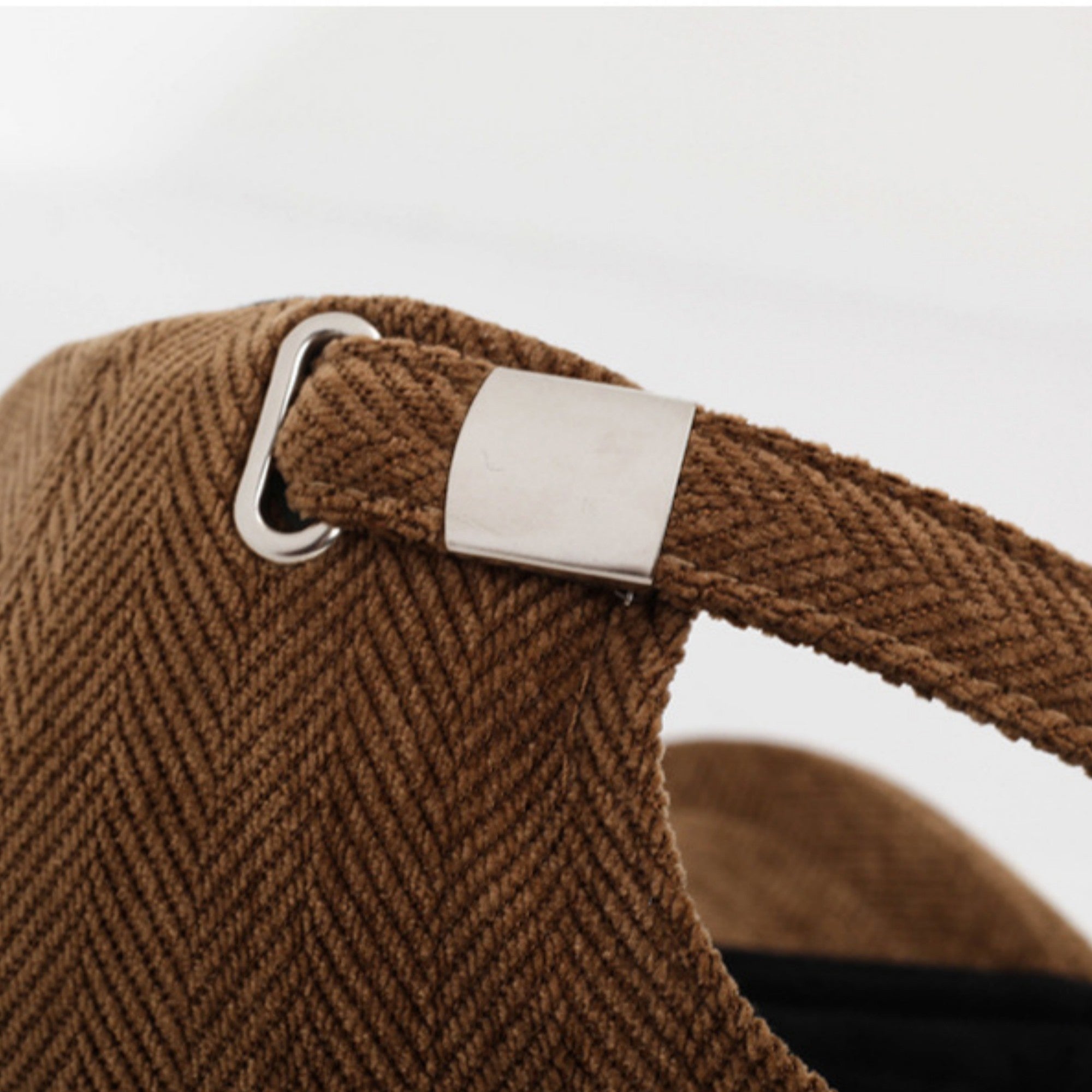 Anna-Kaci Women's Herringbone Baseball Cap with Bow Accent and Curved Brim