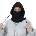 Anna-Kaci Unisex Quilted Thermal Hood with Adjustable Drawstrings and Face Cover