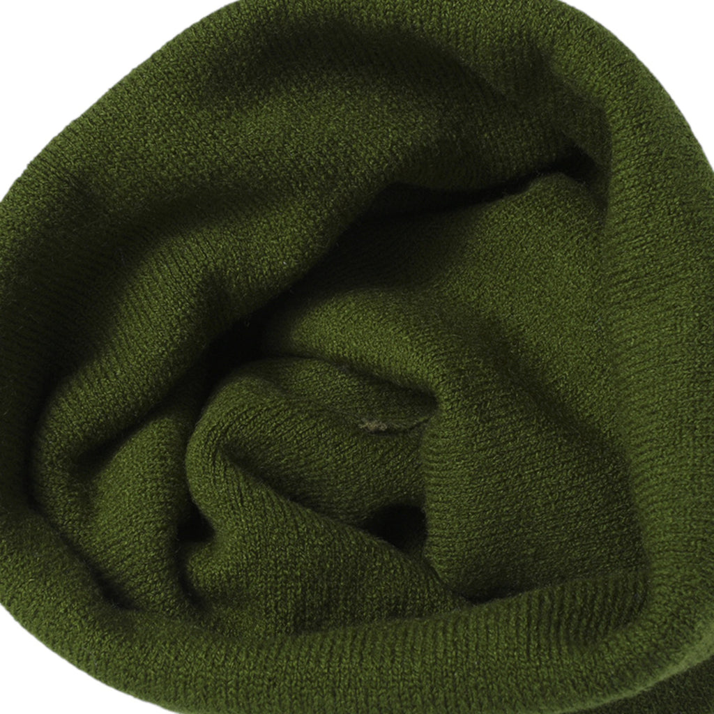 Anna-Kaci Winter Knit Beanie with Pom and Stripe Design Warm Stretchy Hat for Cold Weather