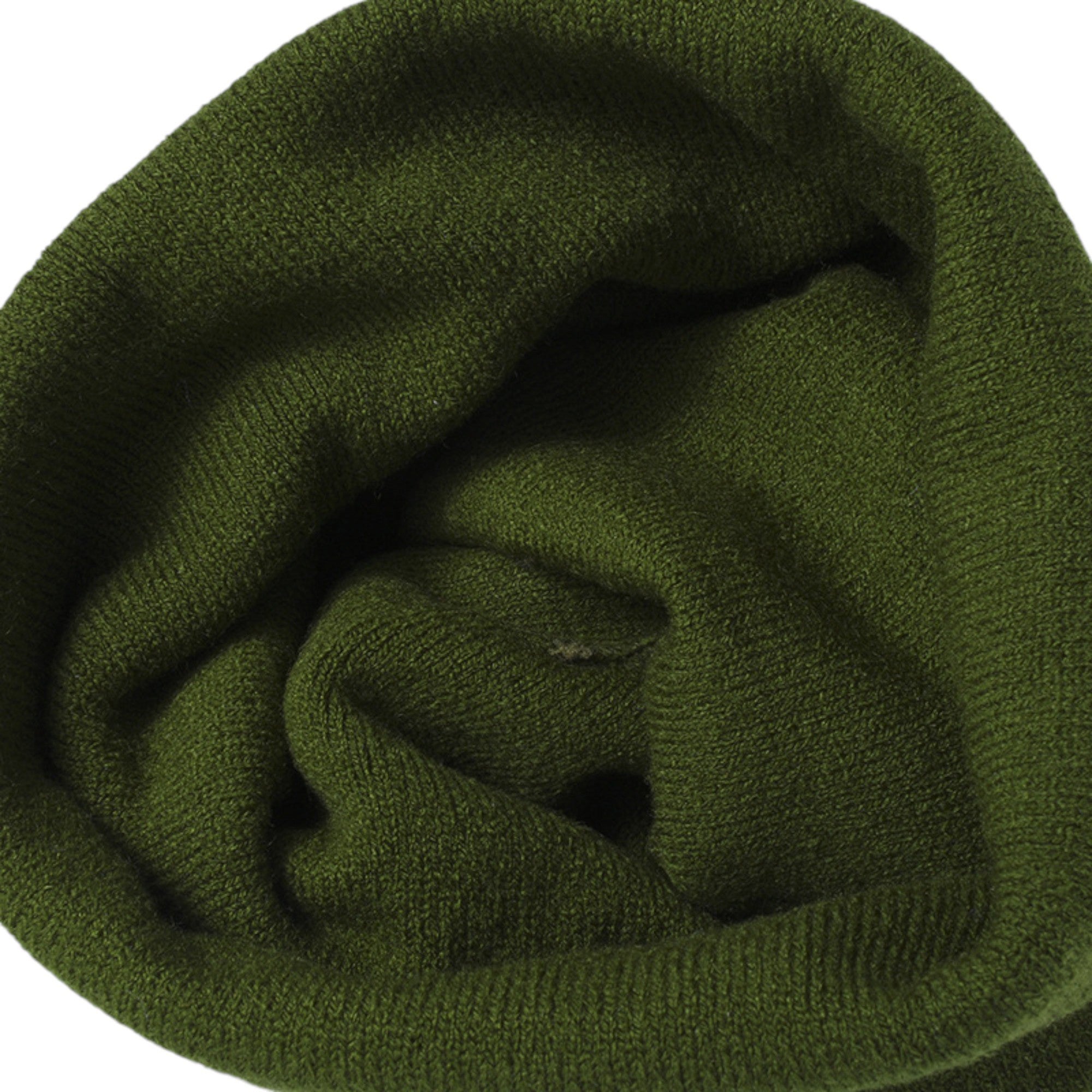 Anna-Kaci Winter Knit Beanie with Pom and Stripe Design Warm Stretchy Hat for Cold Weather