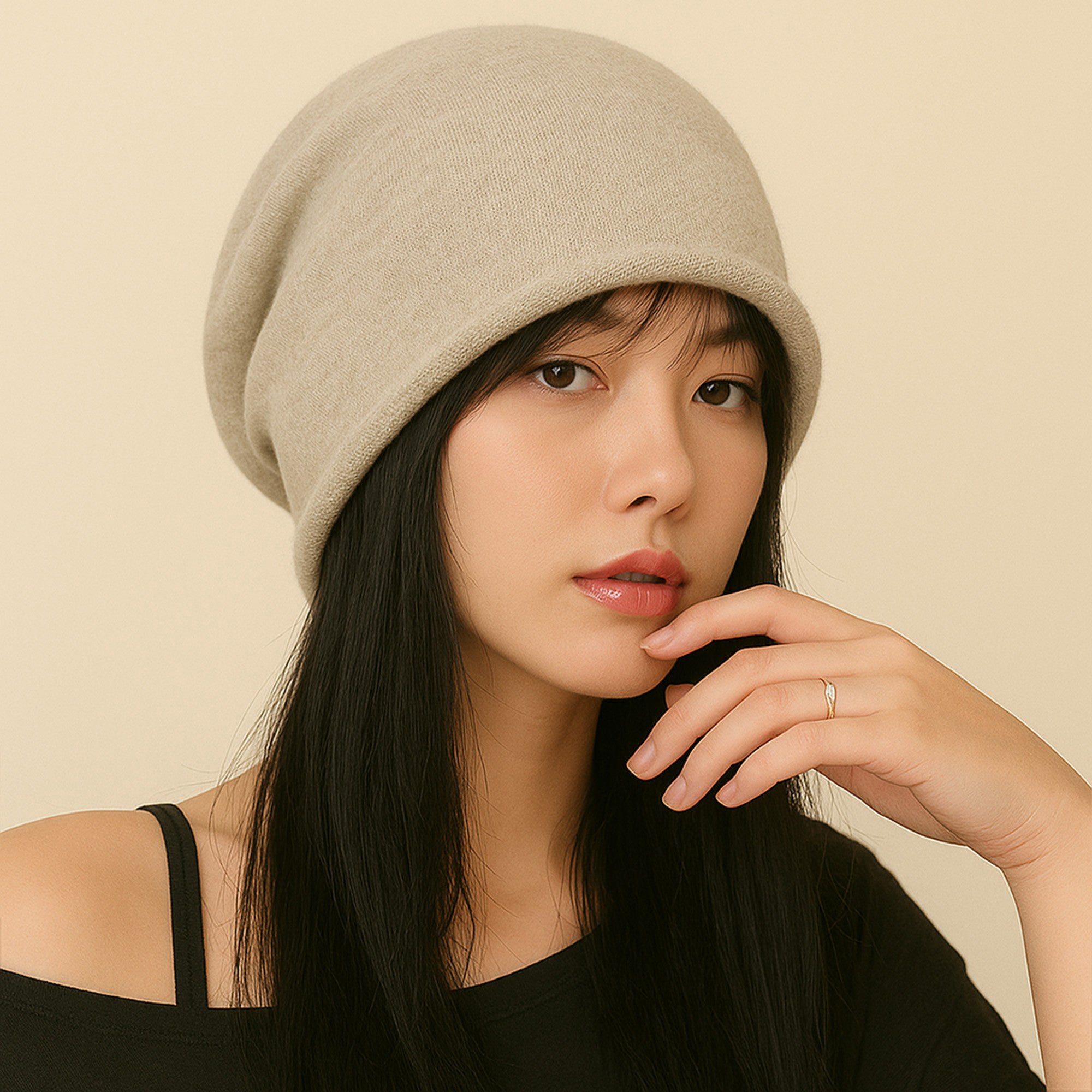 Anna-Kaci Women's Warm Knit Beanie Soft Stretchy Winter Hat Lightweight Classic Design