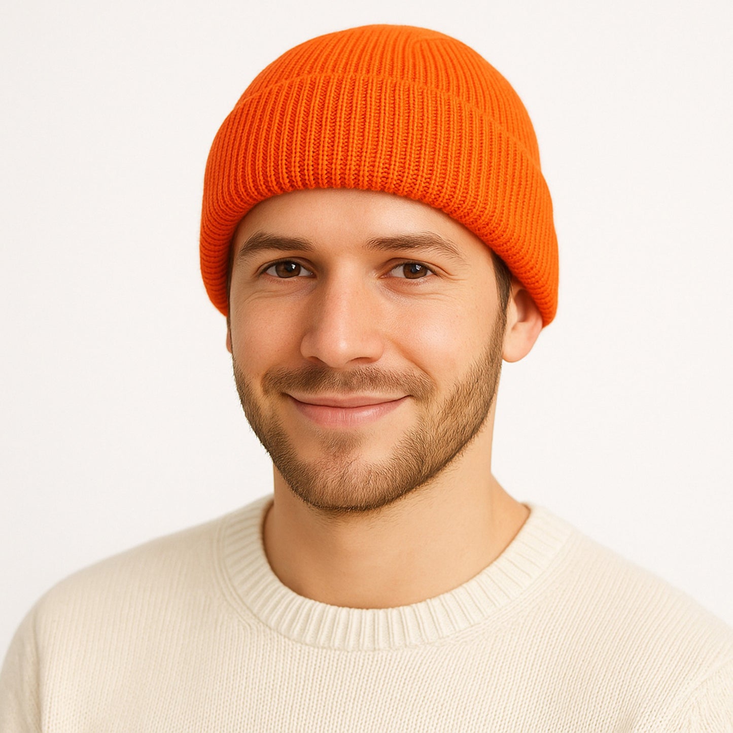 Anna-Kaci Unisex Warm Knit Beanie Soft Stretchy Cuffed Winter Hat Lightweight Solid Color Design