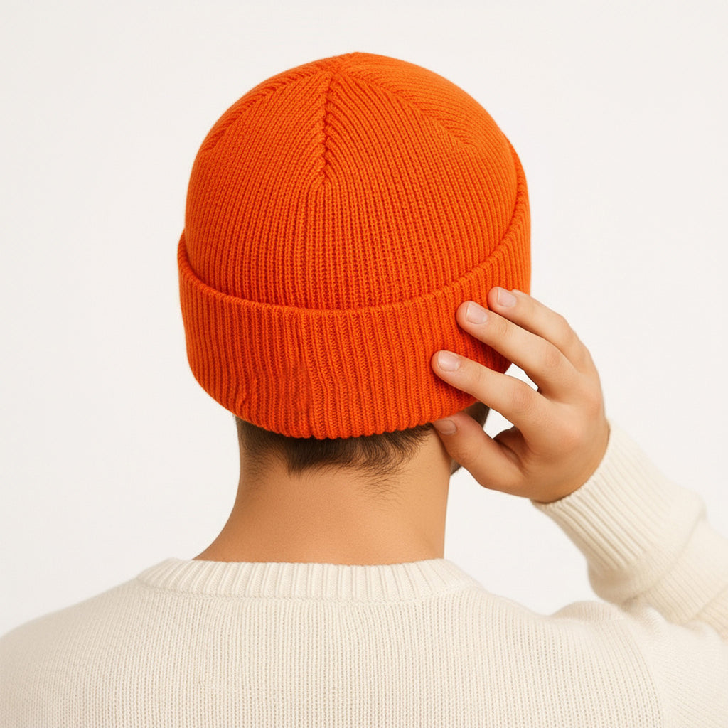 Anna-Kaci Unisex Warm Knit Beanie Soft Stretchy Cuffed Winter Hat Lightweight Solid Color Design