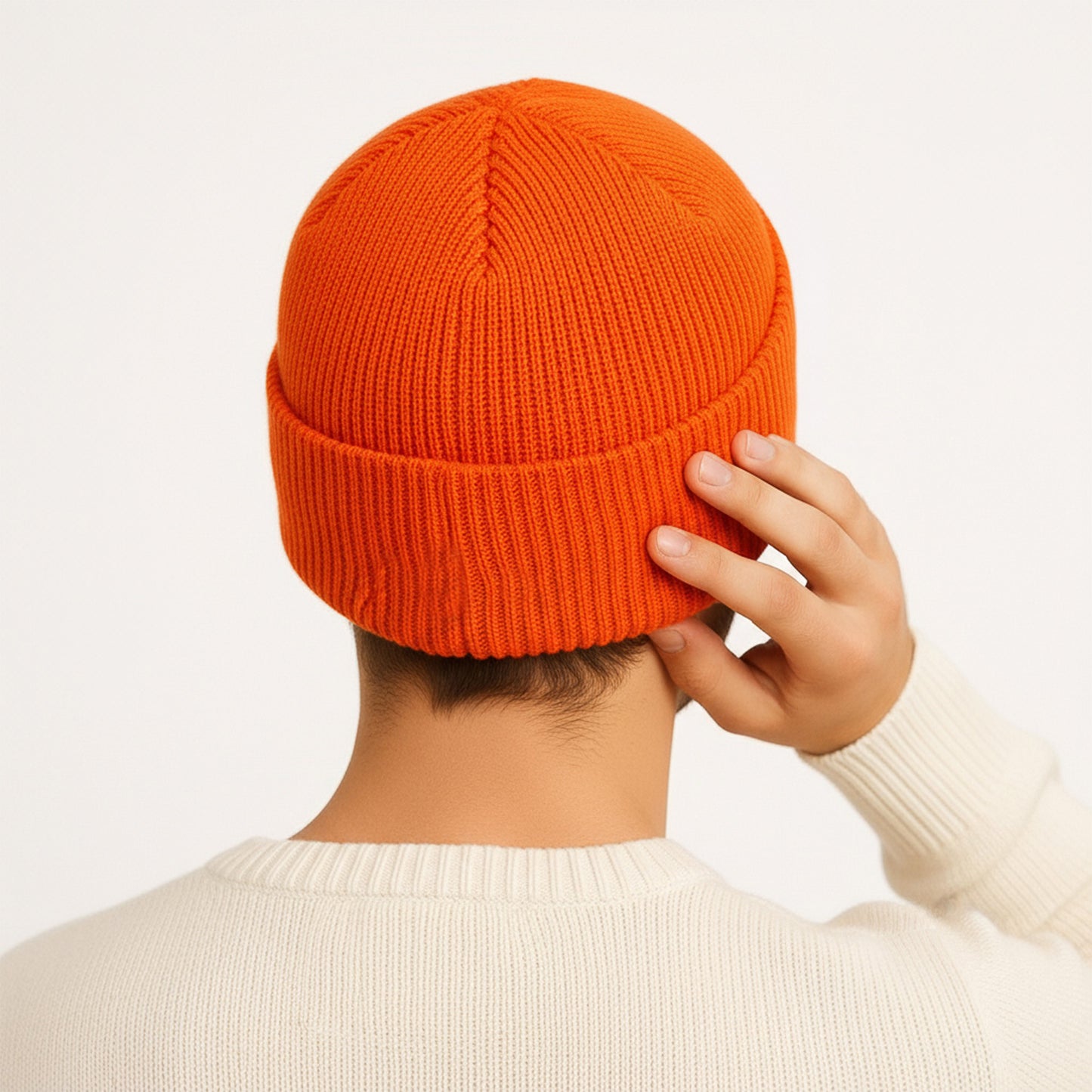 Anna-Kaci Unisex Warm Knit Beanie Soft Stretchy Cuffed Winter Hat Lightweight Solid Color Design