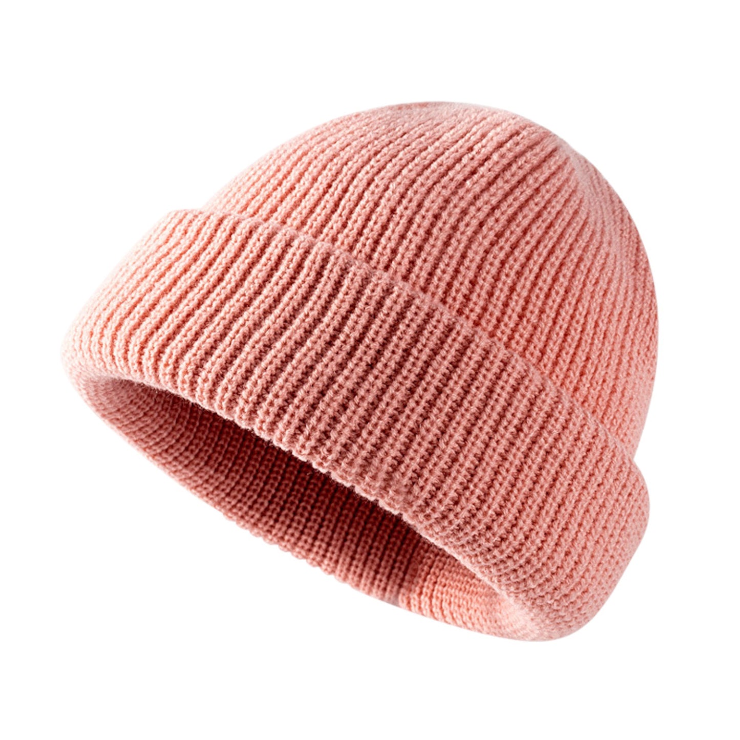 Anna-Kaci Unisex Warm Knit Beanie Soft Stretchy Cuffed Winter Hat Lightweight Solid Color Design