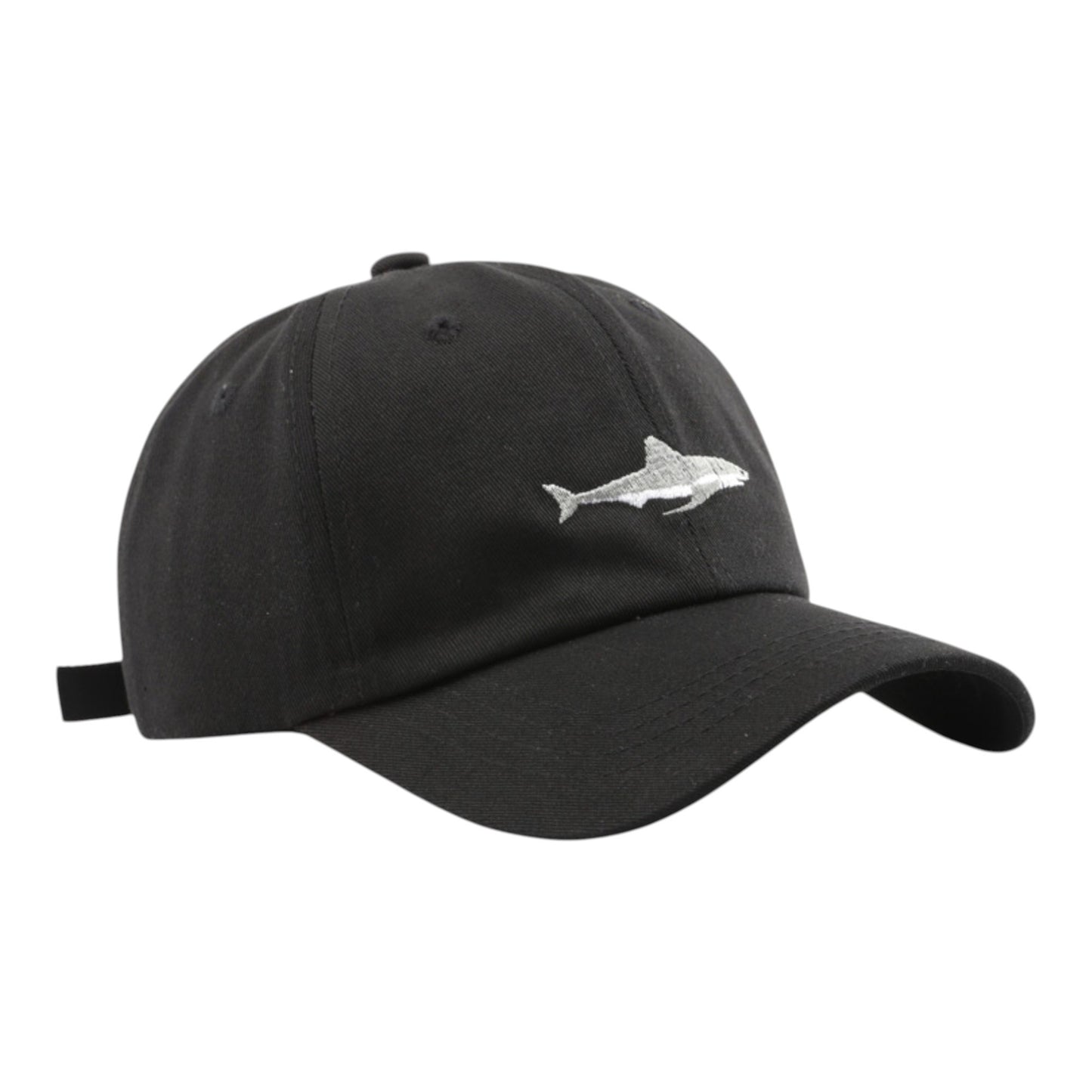 Anna-Kaci Shark Embroidered Baseball Cap Vintage Adjustable Casual Sport Hat
