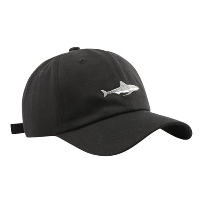 Anna-Kaci Shark Embroidered Baseball Cap Vintage Adjustable Casual Sport Hat