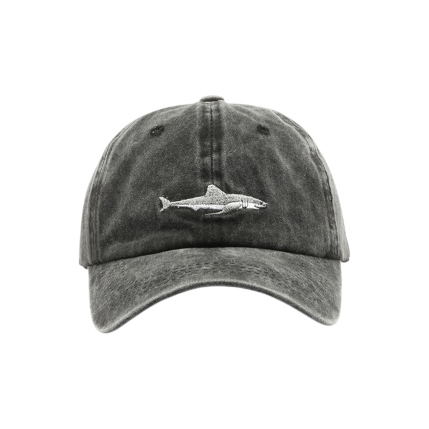 Anna-Kaci Shark Embroidered Baseball Cap Vintage Adjustable Casual Sport Hat