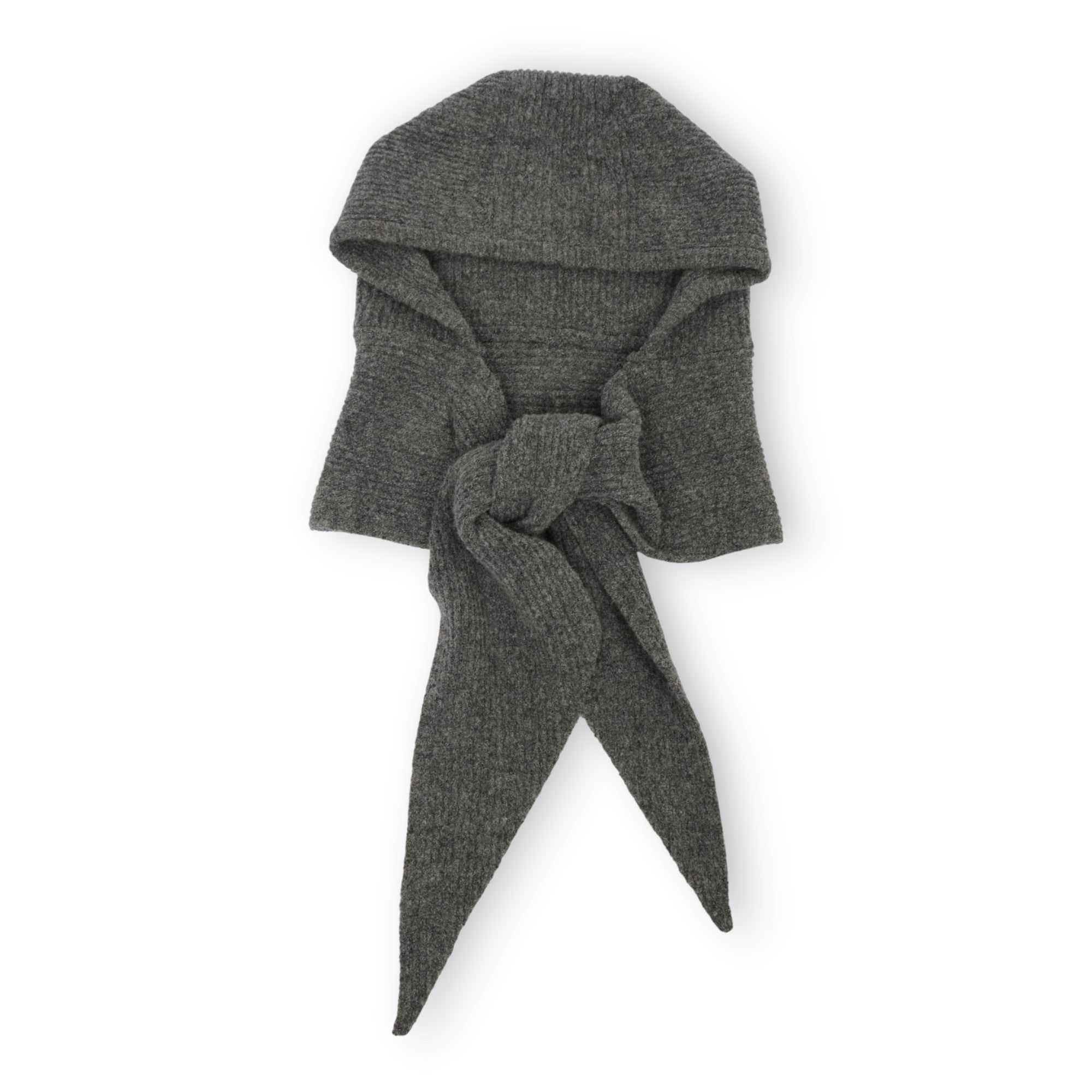 Anna-Kaci Womens Wool Blend Ribbed Knit Hat with Attached Scarf Warm and Convenient