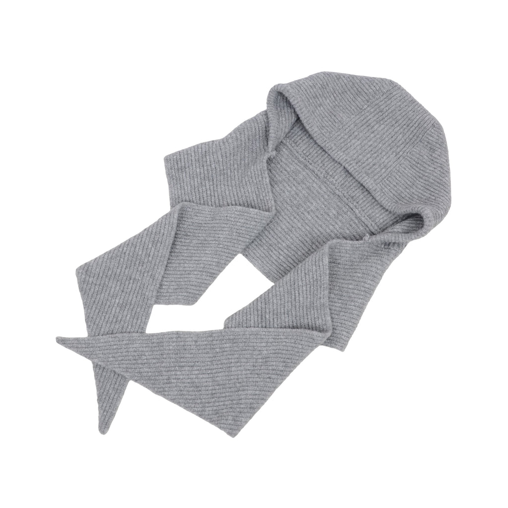 Anna-Kaci Womens Wool Blend Ribbed Knit Hat with Attached Scarf Warm and Convenient