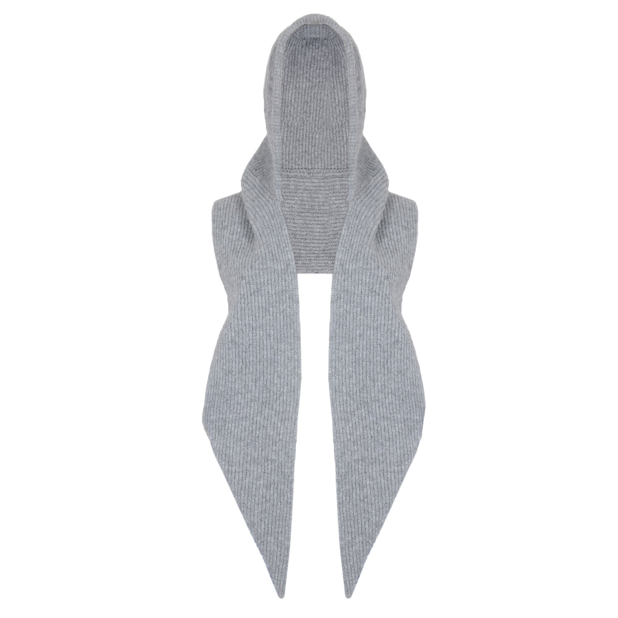 Anna-Kaci Womens Wool Blend Ribbed Knit Hat with Attached Scarf Warm and Convenient