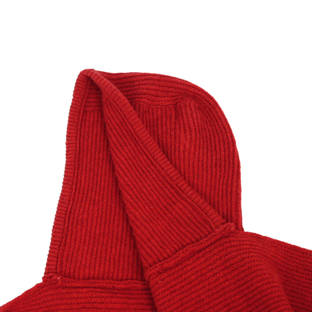 Anna-Kaci Womens Wool Blend Ribbed Knit Hat with Attached Scarf Warm and Convenient