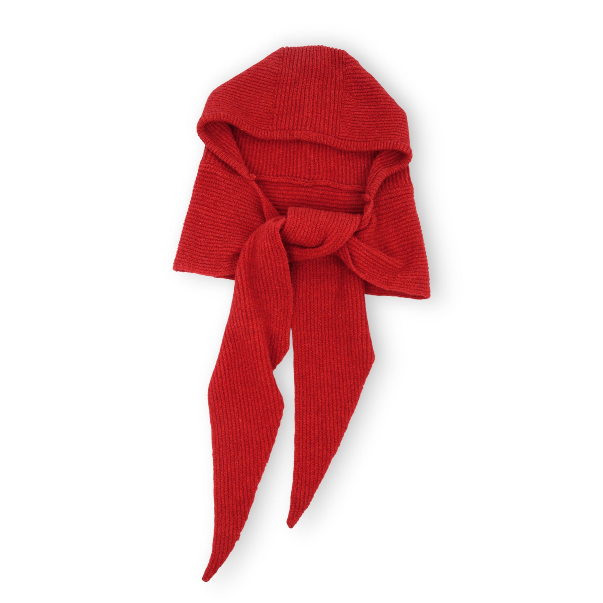Anna-Kaci Womens Wool Blend Ribbed Knit Hat with Attached Scarf Warm and Convenient