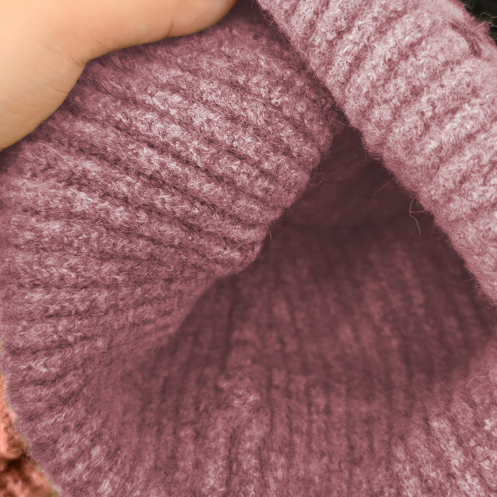 Anna-Kaci Women's Knitted Beanie with Cat Embroidery - Cute & Warm Winter Hat for Cold Weather
