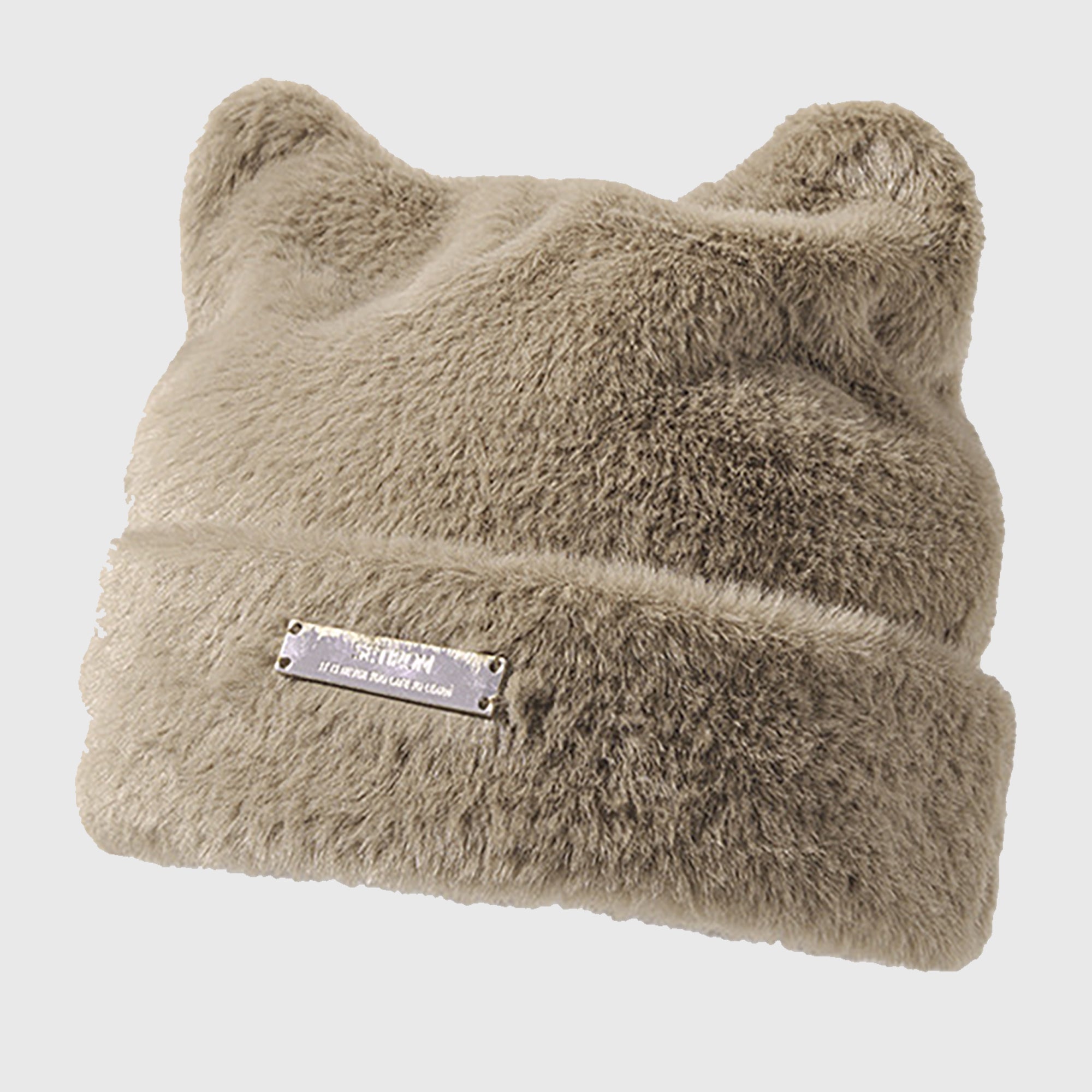 Anna-Kaci Women's Fuzzy Cat Ear Beanie - Soft Plush Winter Hat