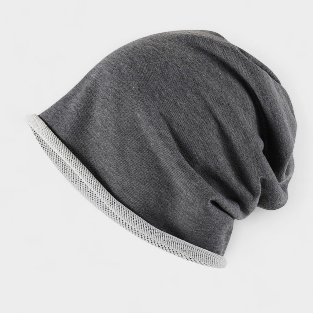 Anna-Kaci Women's Casual Slouch Beanie with Contrast Trim Edge