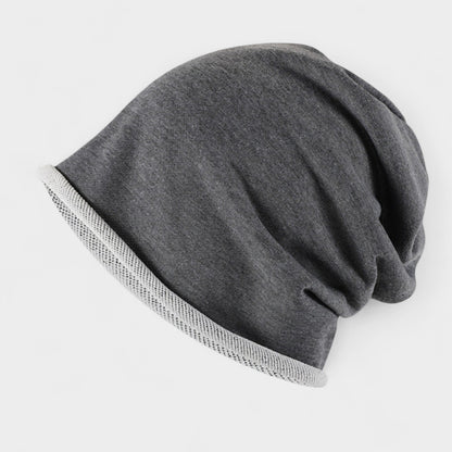 Anna-Kaci Women's Casual Slouch Beanie with Contrast Trim Edge