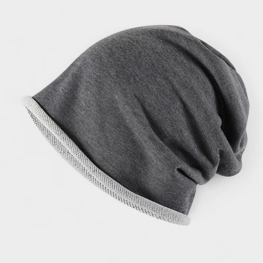 Anna-Kaci Women's Casual Slouch Beanie with Contrast Trim Edge