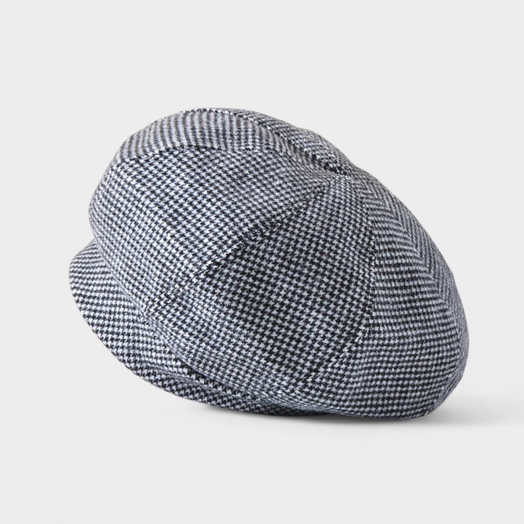 Anna-Kaci Women's Classic Houndstooth Wool Blend Newsboy Cap