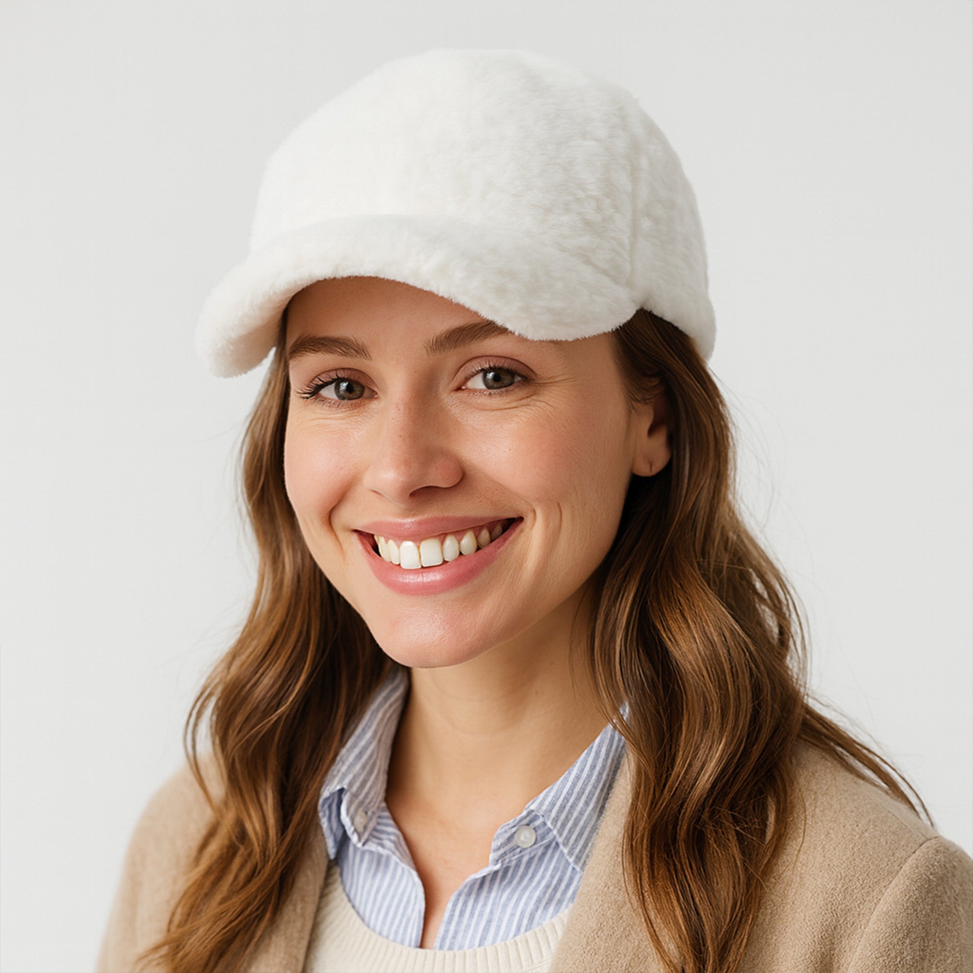 Anna-Kaci Plush Baseball Cap with Soft Textured Material and Comfortable Structured Fit