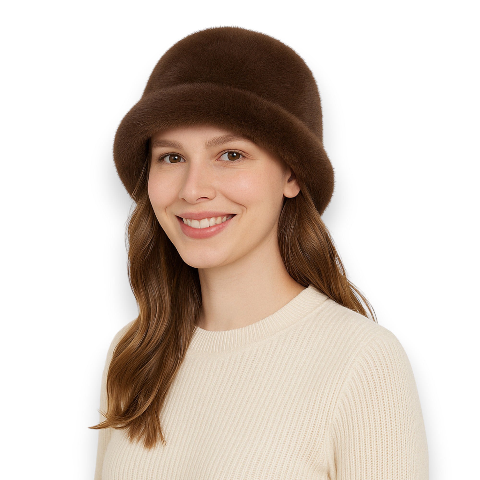 Anna-Kaci Women's Plush Fuzzy Bucket Hat with Soft Warm Feel and Full-Cover Design