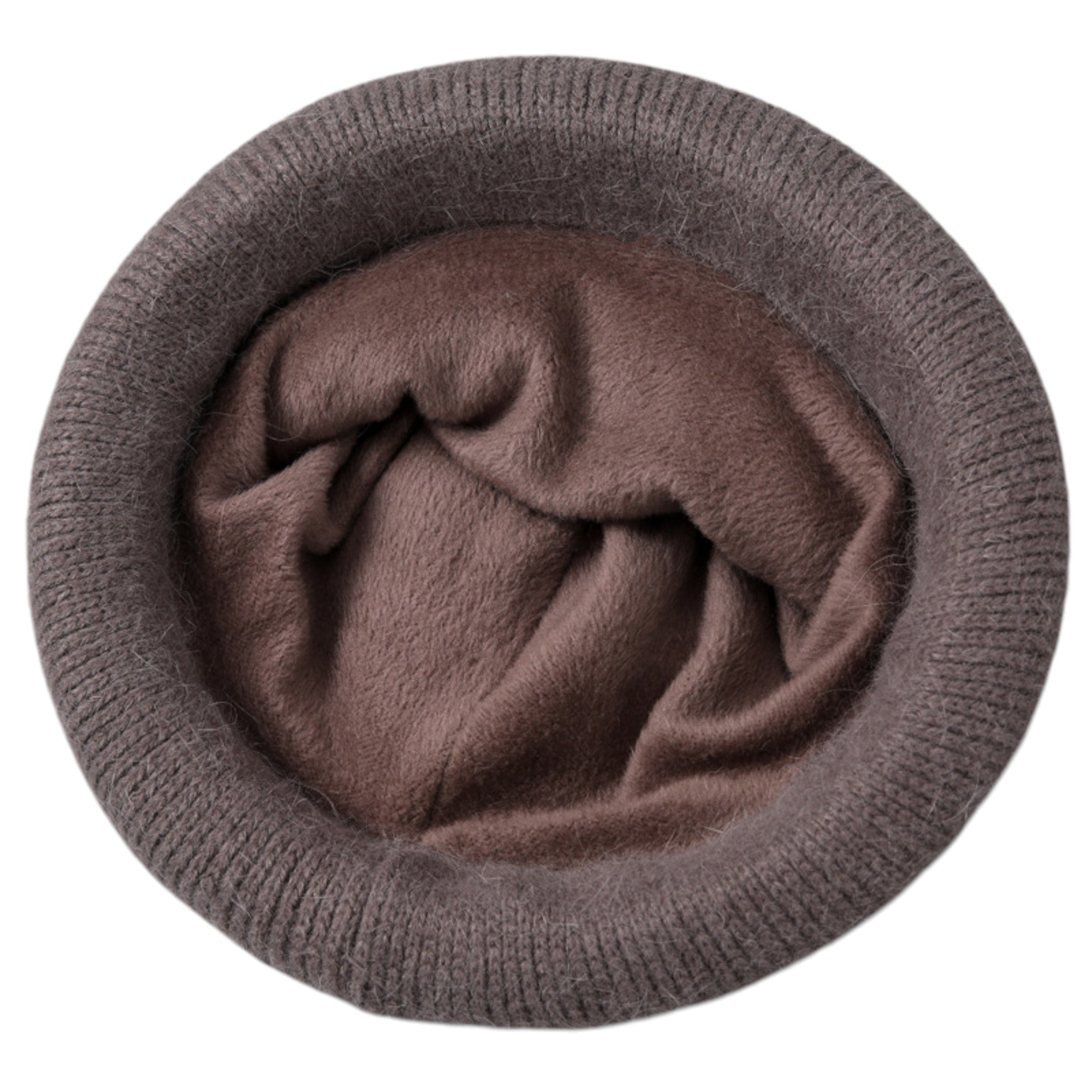 Anna-Kaci Women's Soft Knit Winter Hat with Rolled Brim and Elegant Floral Detail