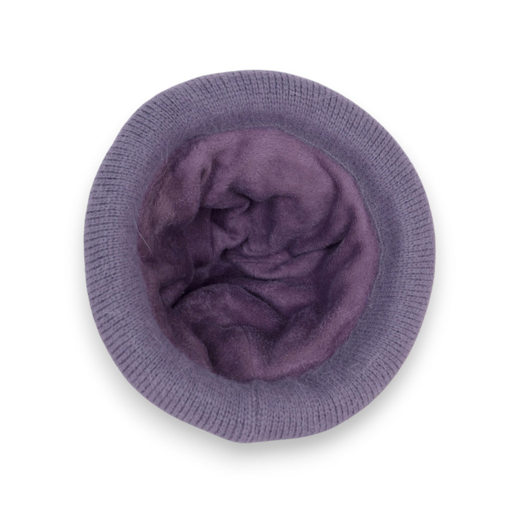 Anna-Kaci Women's Soft Knit Winter Hat with Rolled Brim and Elegant Floral Detail