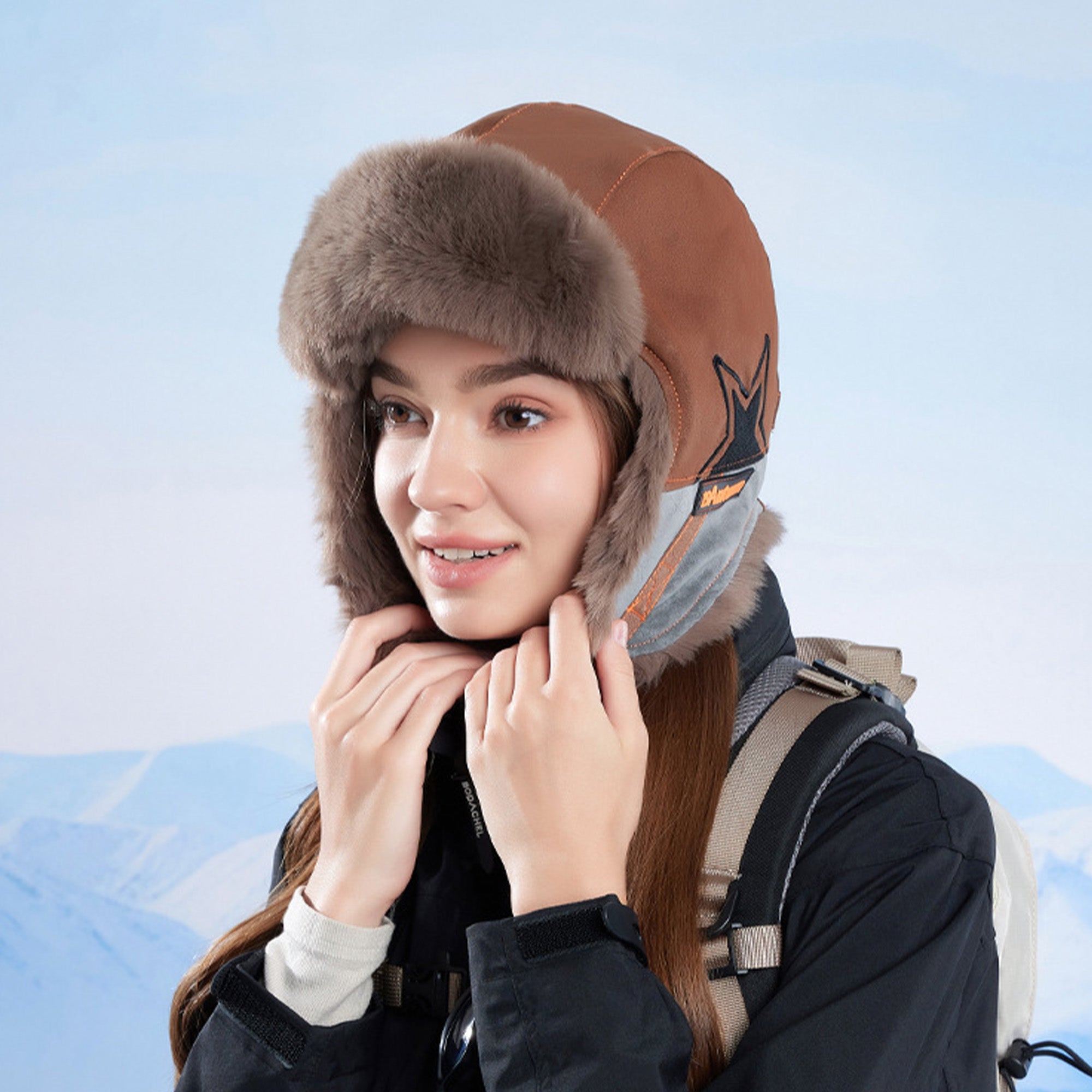 Anna-Kaci Insulated Winter Trapper Hat with Soft Lining and Adjustable Buckle Strap