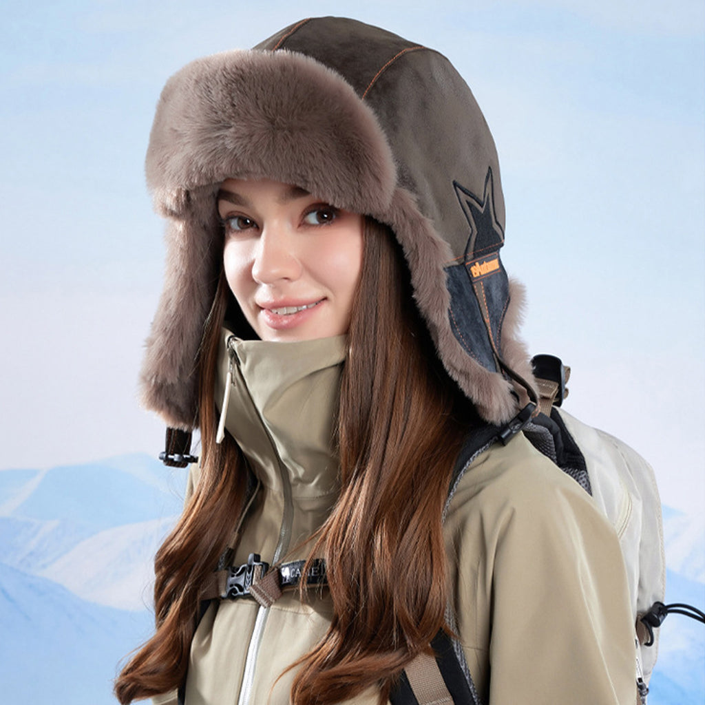 Anna-Kaci Insulated Winter Trapper Hat with Soft Lining and Adjustable Buckle Strap