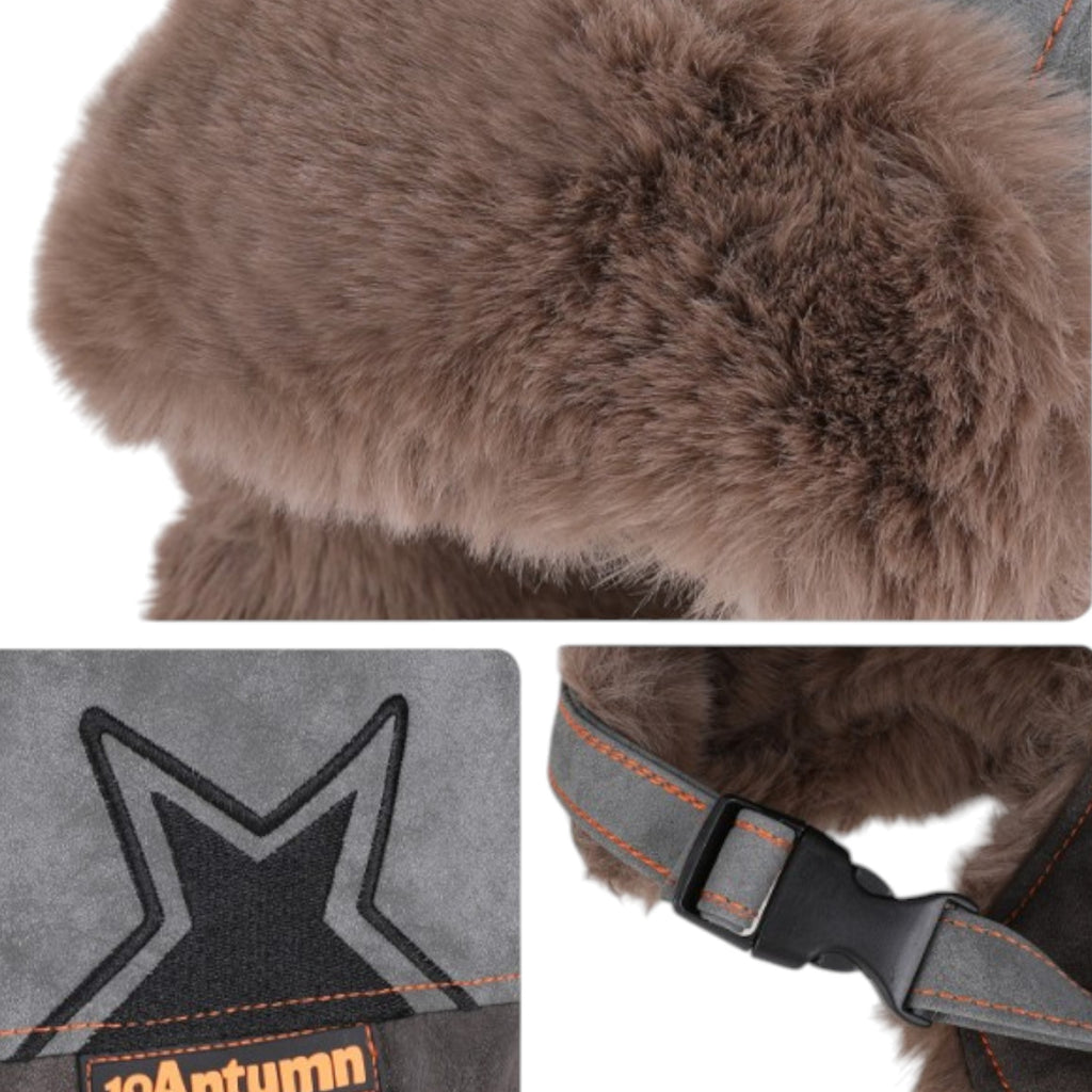 Anna-Kaci Insulated Winter Trapper Hat with Soft Lining and Adjustable Buckle Strap