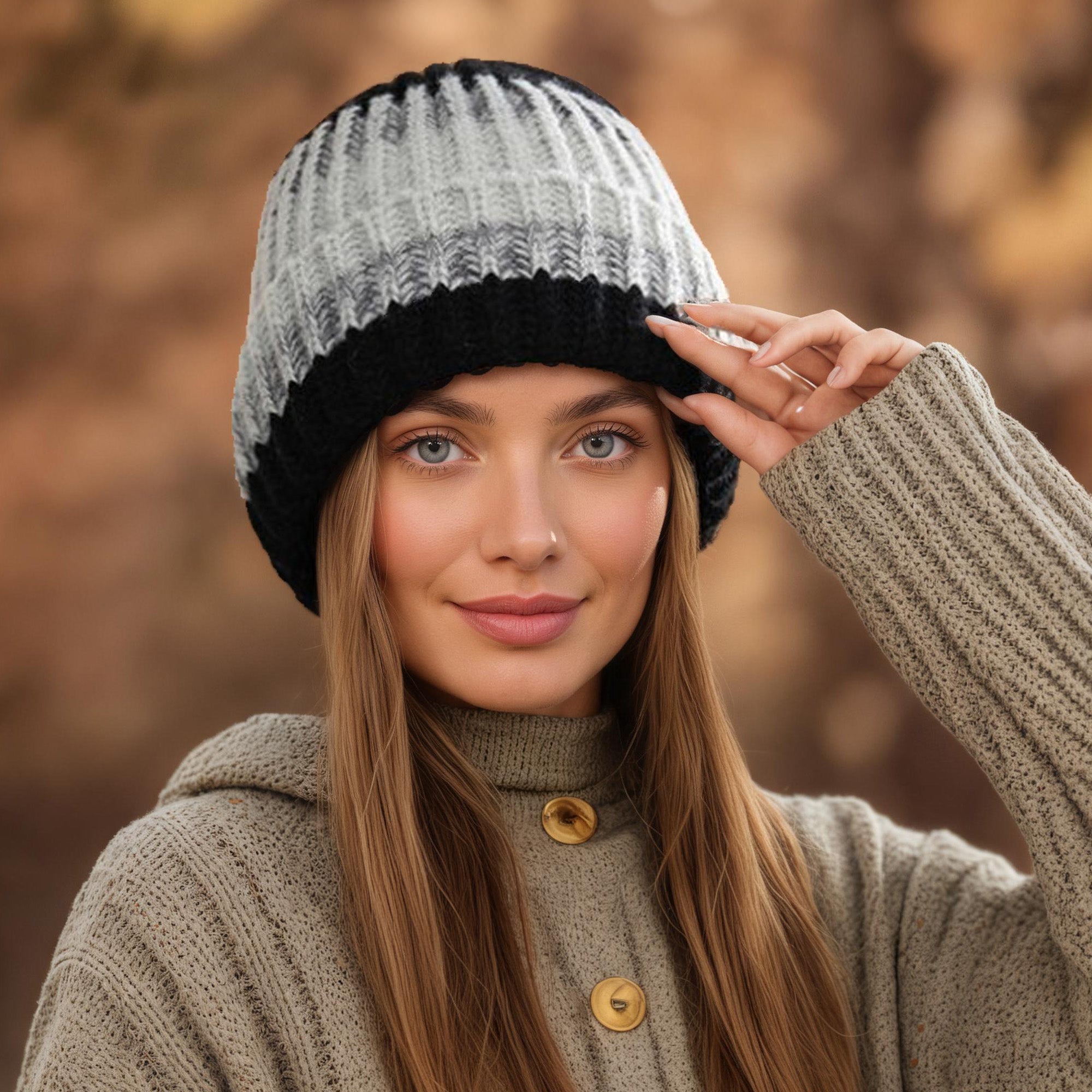 Anna-Kaci Women's Cozy Rib-Knit Winter Beanie with Soft Stretch Fabric