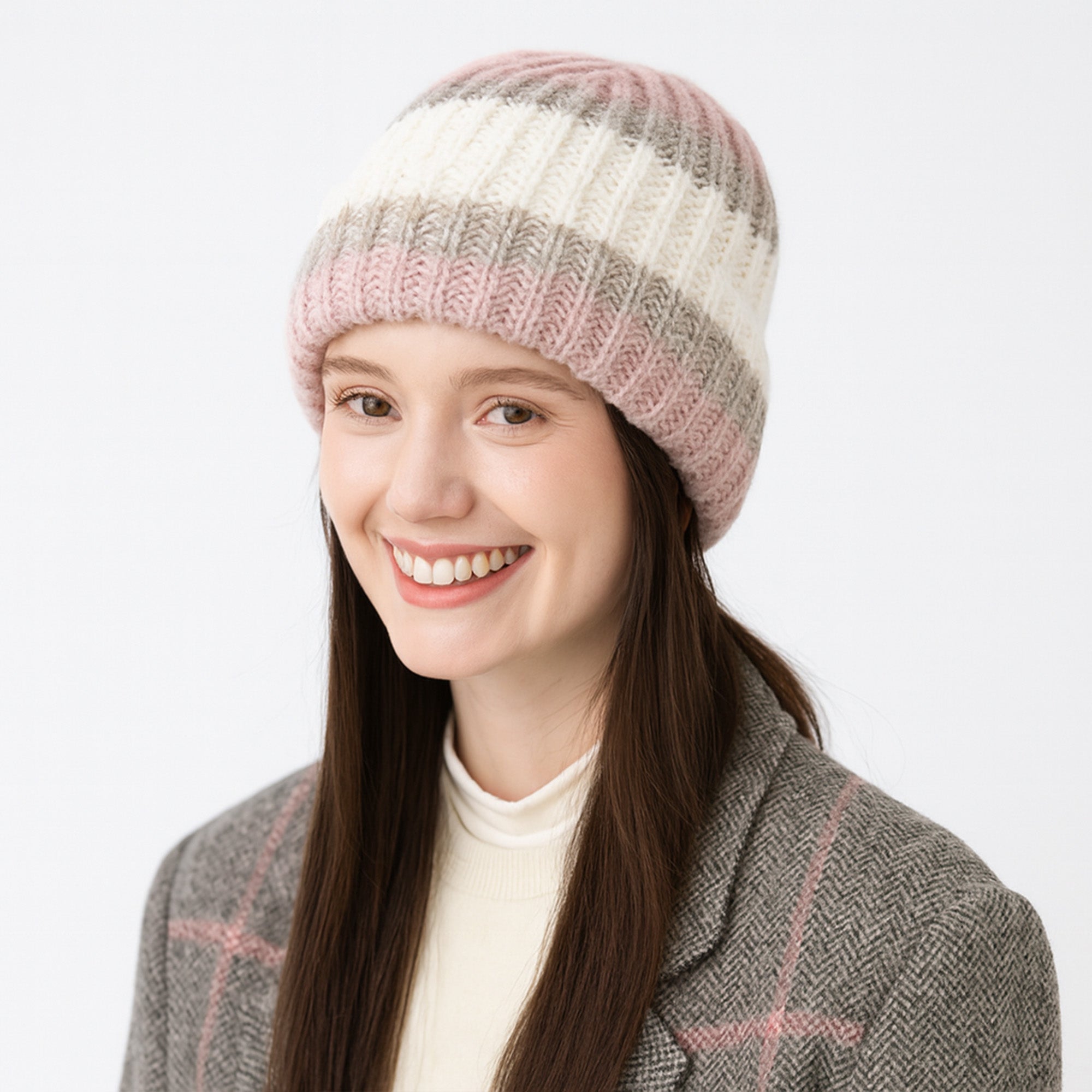 Anna-Kaci Women's Cozy Rib-Knit Winter Beanie with Soft Stretch Fabric