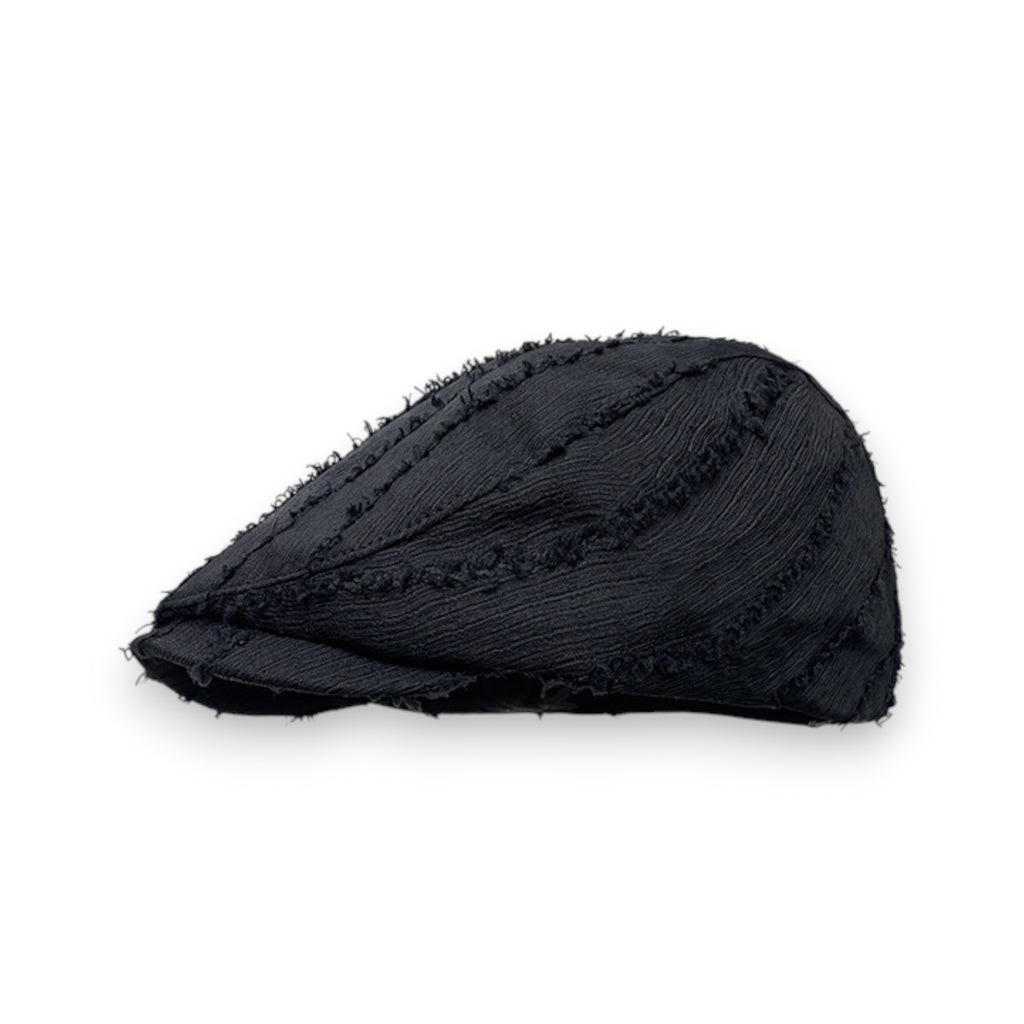Anna-Kaci Retro Newsboy Cap with Textured Distressed Fabric and Adjustable Back Strap