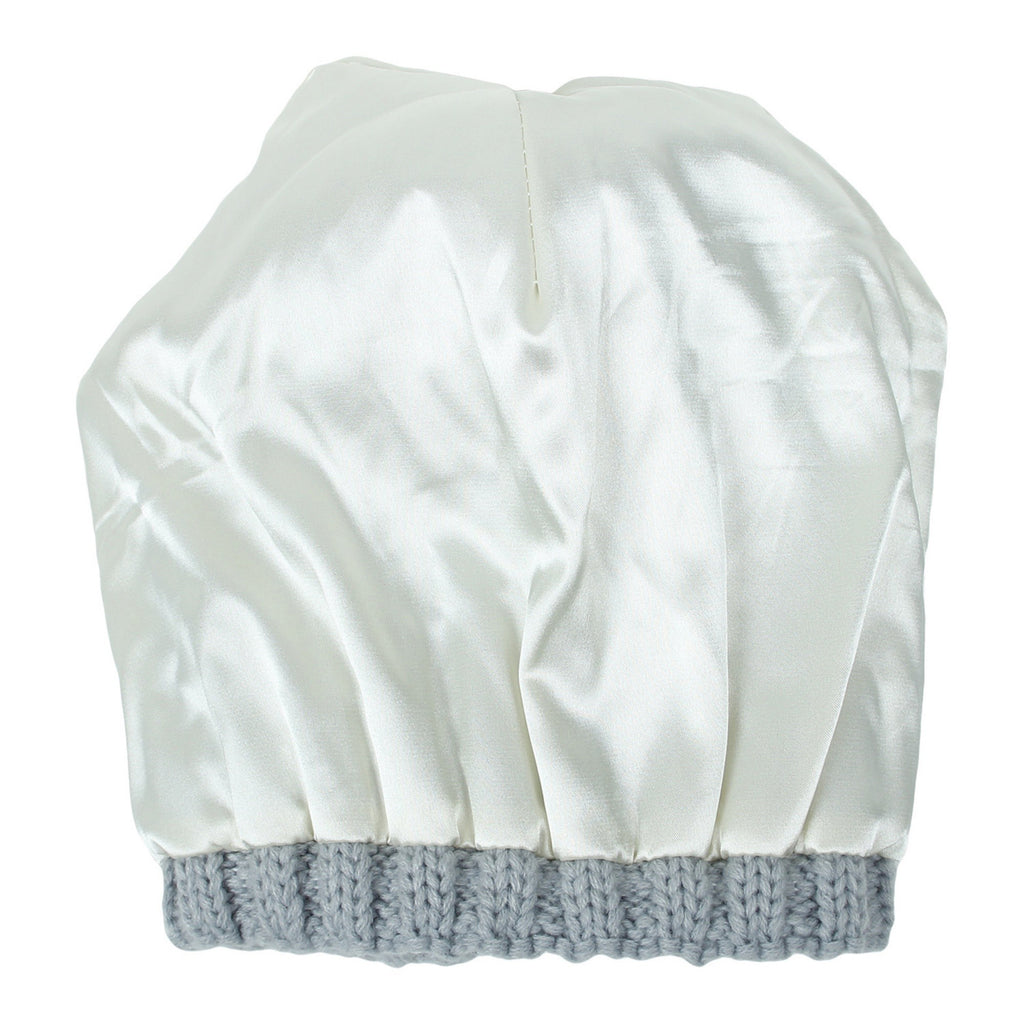 Anna-Kaci Women's Soft Knit Winter Beanie Hat with Satin-Lined Interior Ribbed Texture and Fluffy Pom Detail