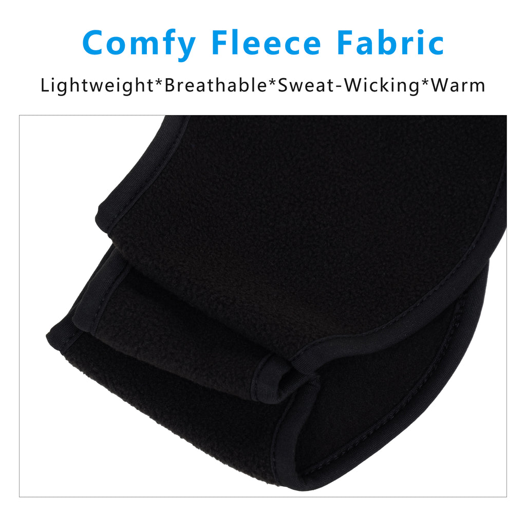 Anna-Kaci Winter Fleece Headband Moisture-Wicking for Running Sports Workouts Cold Weather Ear Warmer Unisex