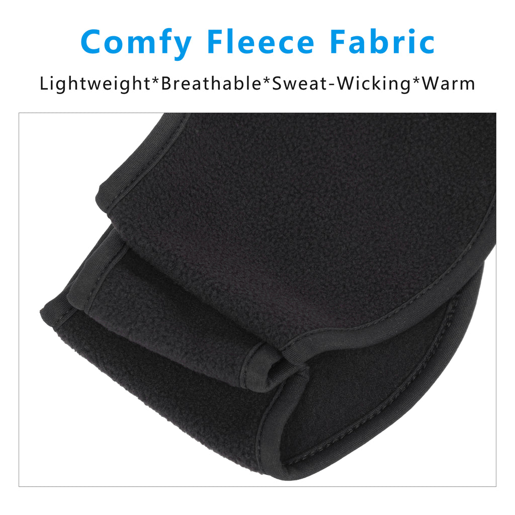 Anna-Kaci Winter Fleece Headband Moisture-Wicking for Running Sports Workouts Cold Weather Ear Warmer Unisex