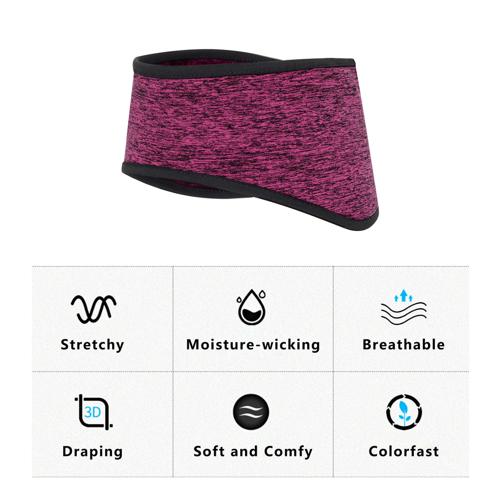 Anna-Kaci Sports Headband Moisture-Wicking for Running Workouts Exercise Men and Women Winter Ear Warmer