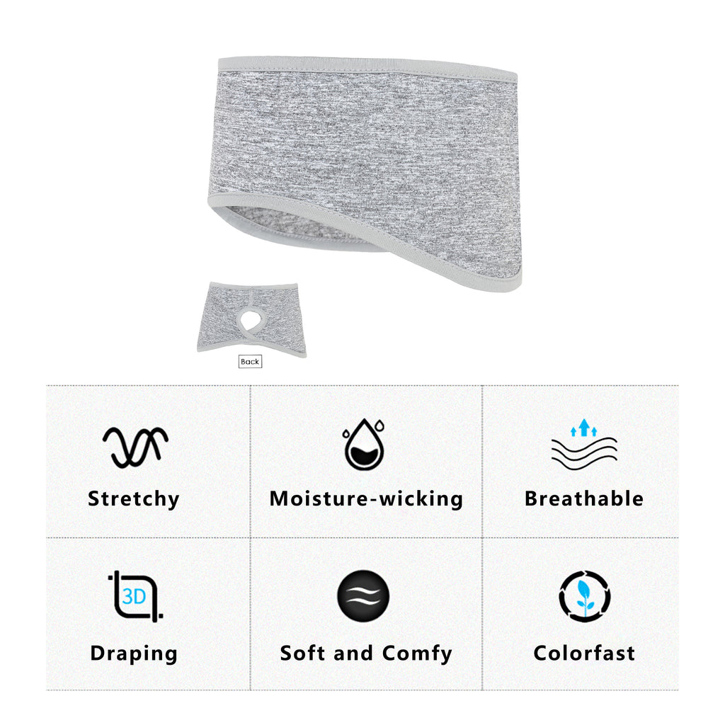 Anna-Kaci Women's Ponytail Headband Moisture-Wicking for Running Exercise Workouts Winter Ear Warmer
