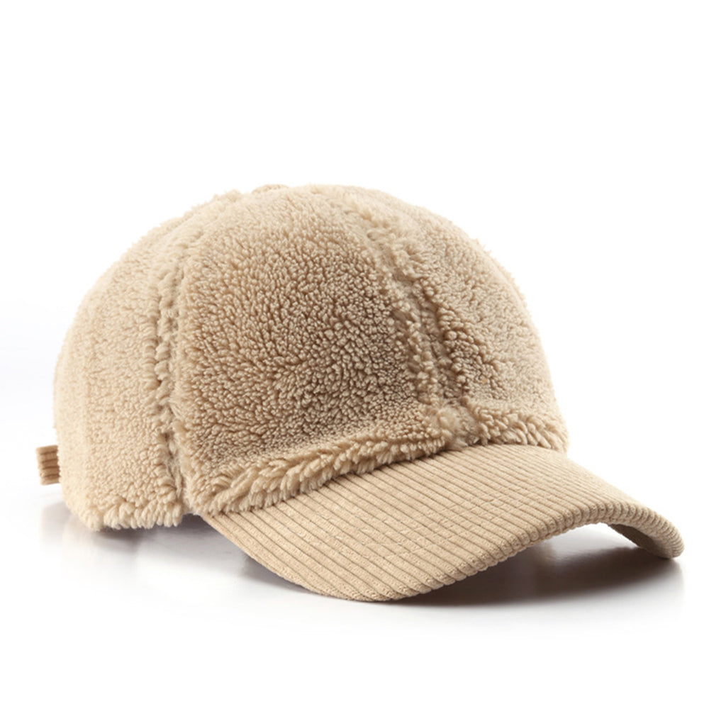Anna-Kaci Plush High Pile Fleece Baseball Cap with Soft Textured Panels and Ribbed Brim Detail for Warmth and Comfortable Everyday Wear